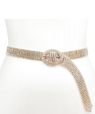 Fashionable Crystal Belt BT320030 GOLD CL